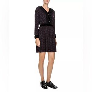 NWT THE KOOPLES Embellished Polka-Dot Dress